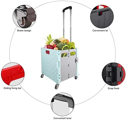 SeaSD преносна торба за количка за количка за торбичка за торбички торбички торбички за намирници со тркала за тркалачки организатор на колички
