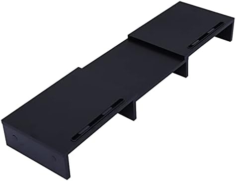 Nuobesty Monitor Stand Riser Black Adjectable Competion Highen Computer Screen Stand For Laptop Printer Desktop Подигната платформа 109x27x8.