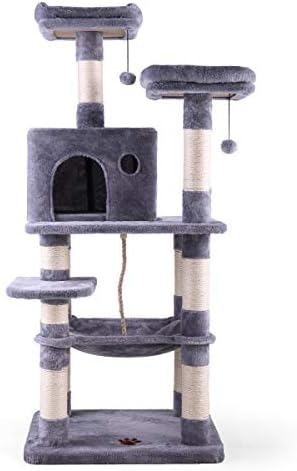 Мулти-Ниво Мачка Кондо со Импровизирана Лежалка &засилувач; Гребење Мислења За Мачиња Високи Мачка Качување Штанд Со Кадифен Играчки-Светло