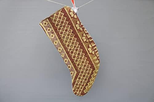 Перница Sarikaya Pillow Natural Kilim Stocking, Персонализирање на порибување, порибување во форма, Божиќно порибување, порибување