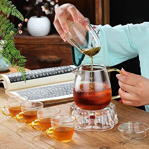 Стаклен чај тенџере отпорен на топлина чајник Филтрирање