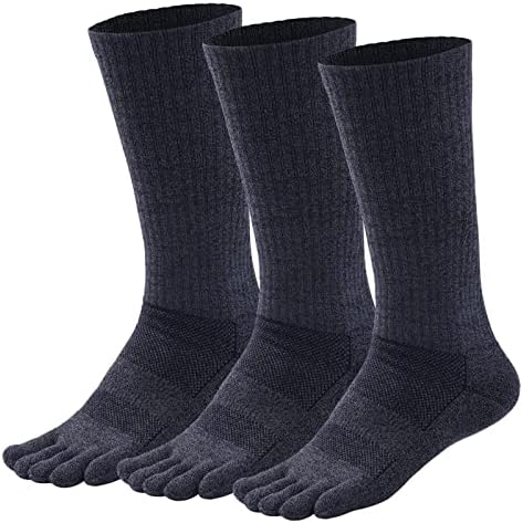 Оринспортски Чорапи За Прсти За Мажи Жени Кулмакс Амортизирани Чорапи На Екипажот 3 Пара Чорапи За Трчање Атлетски Чорапи Со Пет Прсти Што