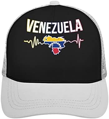 Венецуела Срцето Чука Унисекс Возрасни Заоблени Обод Бејзбол Капа На Спортот Слободно Прилагодливи