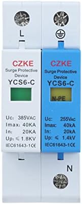 TPUOTI YCS6-C 1P+NPE 20-40KA AC SPD House Surge Protector Заштита за заштита на низок напон