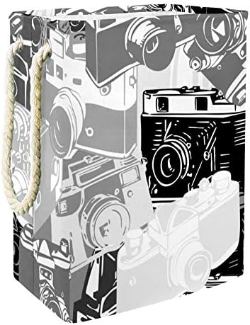 ЏРОУ Ретро Камера Ќебе За Складирање Корпа За Складирање Облека Играчки Во Спална Соба Бања