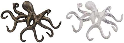 Пливање октопод клуч кука Антички изглед/антички месинг/гроздобер кука/море Тема кука/крајбрежна кука и пливање октопод клуч