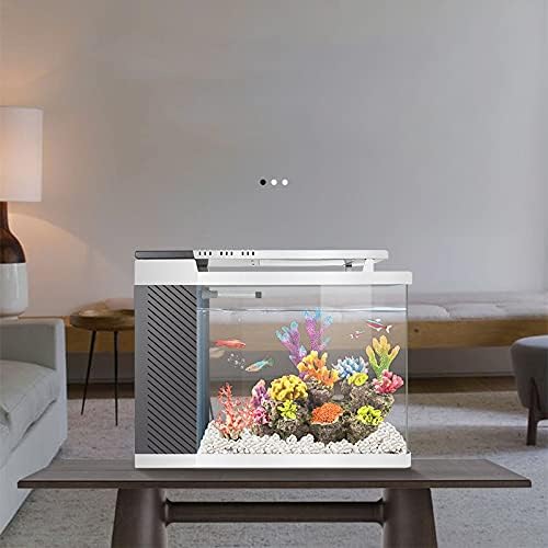 UXZDX Cujux Mini Betta Rish Tank Desktop Marine Aquaponic Aquarium Fish Bows With Fliter Fliter LED светлосни преносни украси