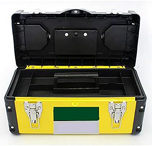 Кутија за алатки Langca, двојно складирање, кутија со алатки со рачка, хардвер електричар кутија, кутија за складирање на автомобили