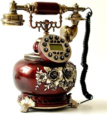 ZJHYXYH Антички Телефонски Занаети Гроздобер Метал Фиксна Дома Декоративни Орнаменти Телефон