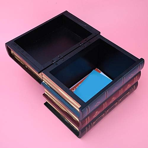 Кутија за складирање на лажни книги Redxiao, гроздобер Исклучителен убав европски стил Трајни практични за домашни канцелариски