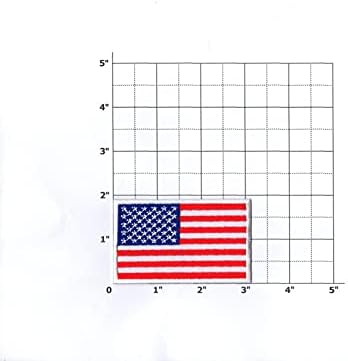 Прво, што било знаме на знамето на САД, Ширст железо на везено за јакна за облека со ранец на ранец на капакот на капакот на капакот