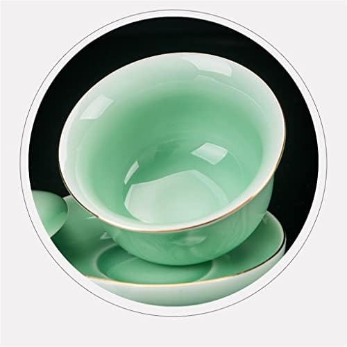 Wionc celadon kung fu чај сет дома дневна соба позлатен сад чај чајник керамички чај за чај