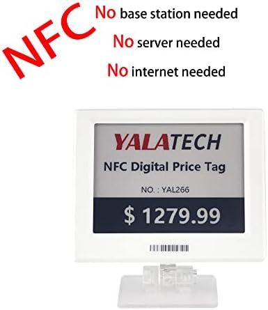 Јалатех ESL продавница 2.66 инчи паметна ознака NFC Дигитална електронска етикета за екранот со мастило екранот со мастило