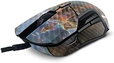 MOINYSKINS јаглеродни влакна кожа компатибилна со Steelseries Rival 5 Gaming Mouse - Eagle Nebula | Заштитна, издржлива завршница