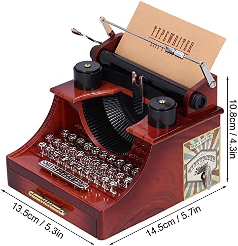 Мејмии гроздобер машина за машина за пишување за дома/канцеларија/декорација на декор на студии