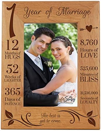 Lifesong Milestones 1 -годишнината од рамка за слика 1 година од бракот - една година подарок за свадба за родители сопруга сопруга неа