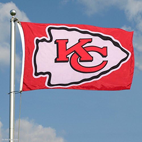 Канзас Сити Шефови Извезени Најлон Знаме