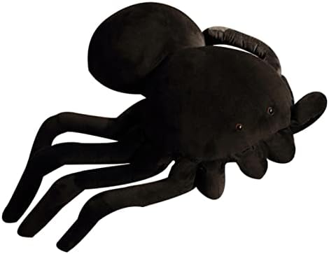 Toyvian 4pcs пајак кадифен играчки PP памук за падска перница малку пајак црна