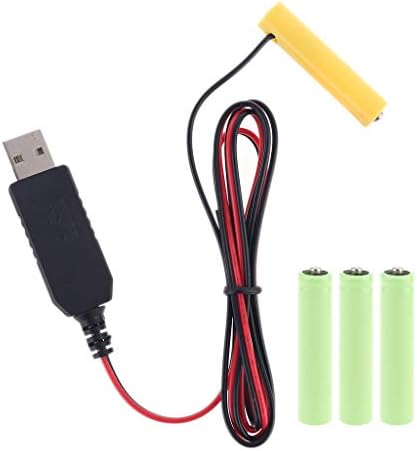 Diarypiece USB LR03 AAA кабел-елиминатор кабел, 1-4 парчиња АА батерии за LED светло Води токи додатоци