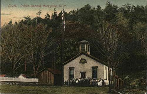 Јавно Училиште И Терени Баривил, Њујорк Њујорк Оригинална Античка Разгледница