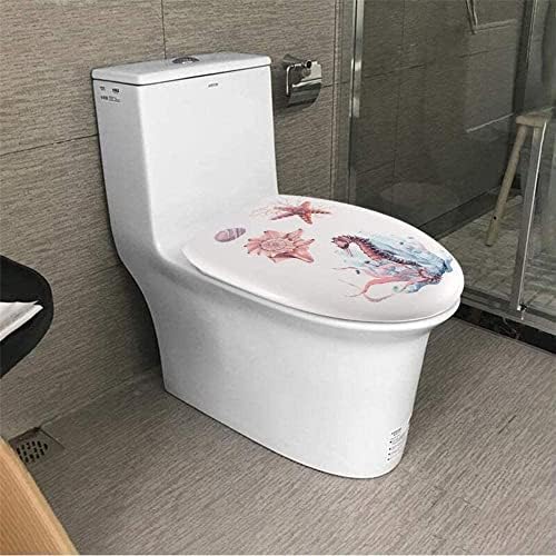 Прекрасен печатен дизајн тоалет лесен за собирање на тоалет седи седишта тоалети за тоалети задебелена замена Универзална ПП У-тип