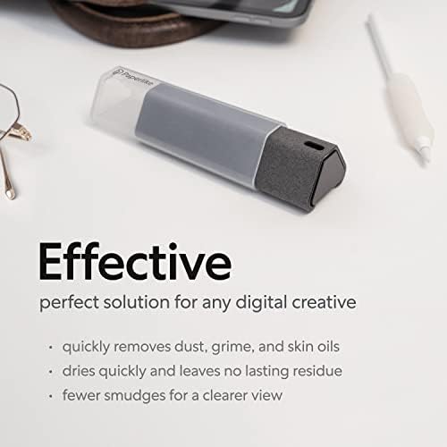 Комплет за чистење сè -во -едно со хартија - шише за шише со прскање со микрофибер и решение за чистење - безбеден за iPad и електронски