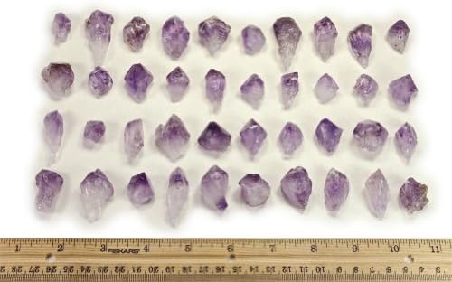Материјали за хипнотички скапоцени камења: 100 парчиња точки на аметист - мала големина - убави материјали за најголемиот дел од скапоцен