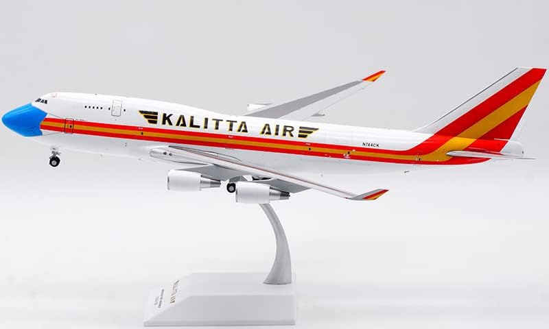 JC Wings for Kalitta Air за Boeing B747-400F N744CK 1/200 Diecast Aircraft Prefuilt Model