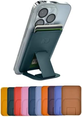 Beaverr Магнетна картичка паричник со Kickstand, компатибилен со MagSafe, за iPhone 14 Pro Max/14 Pro/14/1 14 Mini, iPhone 13 Pro Max/13