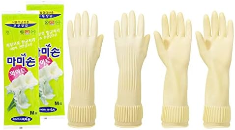 Мамисон за квалитет кујнски гумени ракавици m пакет со големина од 2 пара
