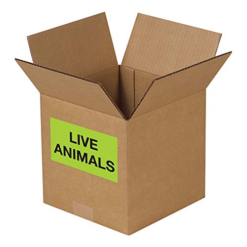 Кутија САД BDL3411 ЛОГИСКИ ЛОГИЧКИ Етикети, живи животни “, 3 x 5 , флуоресцентно зелено, 1 ролна од 500 етикети