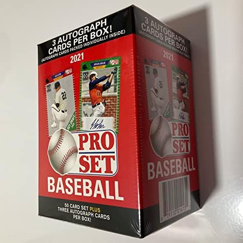 2021 Leaf Pro Set Baseball Hobby Blaster Box - 50 картички сет плус 3 автограмски картички по кутија