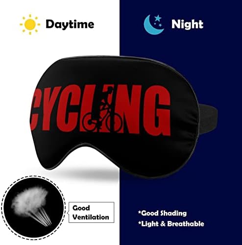 Велосипедска маска за спиење мека маска за очи за очи со прилагодлива лента за жени жени