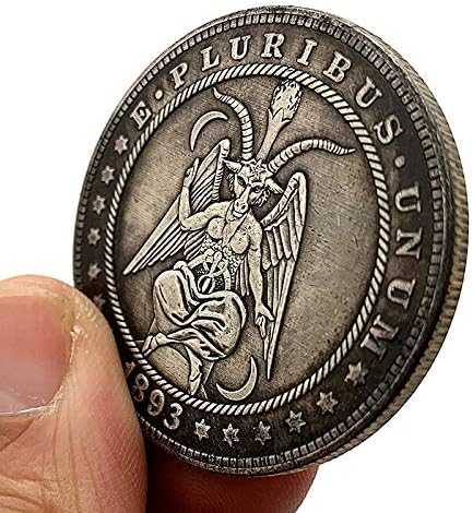 Копија Монета 1893 Скитници Монета Месечината Ангел Коза Сребрена Позлатени Медал Омилена Монета Комеморативна Монета Среќа Монета Колекционерски