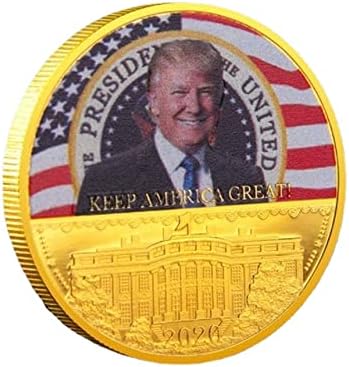 2020 Претседателски Избори Во Сад Трамп Злато Двојна Боја Комеморативна Монета Предизвик Монета Монети Колекционерски Предмети