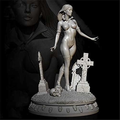 Гудмоел 75мм 1/24 Фантазиски гробишта женски воин воин смола фигура што не е воспоставена и необоени минијатури/TI-4529