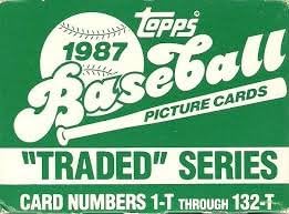 Топс 1987 се тргуваше со комплетен сет на бејзбол картички, неотворено комплет од 132 картички