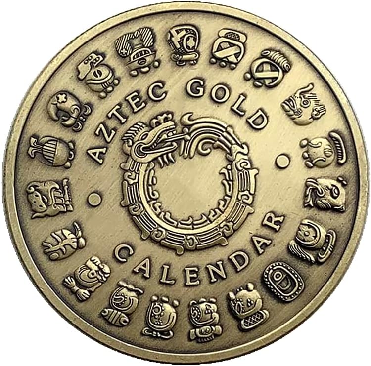 Играјте со едната Рака, Мексико Маите Точка Боја Змеј Позлатени Бронза Комеморативна Монета Магија Монета Монета Златник Медал