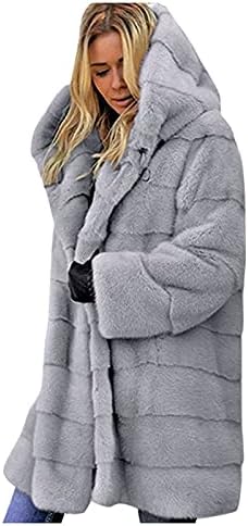 Foviguo Долг Пафер палто, жени, модерна зимска палто за палто за зимски туники, жени без ракави на екипажот на вратот во тешка категорија