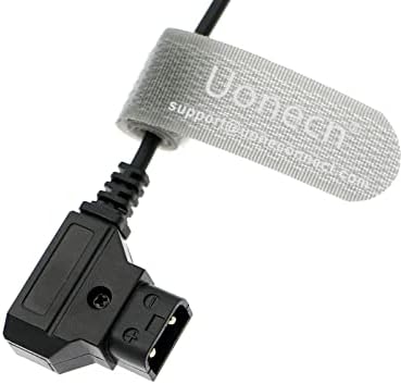 Uonecn d-tap до NP F550 Dummy Battery Coiled Cable кабел Адаптер компатибилен за Sony NP F550 | F570 | F970 | Atomos Ninja V монитор