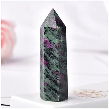 Nobrim 1pc природни лековити кристали за заштита кристали зелени кварц кула минерален украс заздравувачки камења