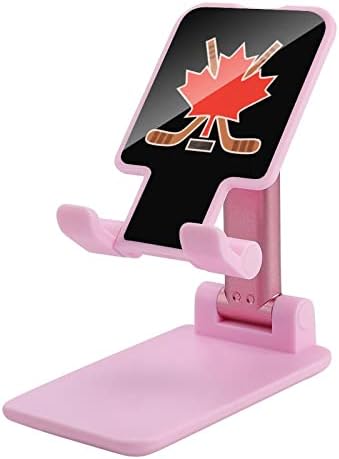 Канада јавор хокеј мобилен телефон стол за преклоплив прилагодлив држач за мобилен телефон Десктоп Док компатибилен со таблети за прекинувачи