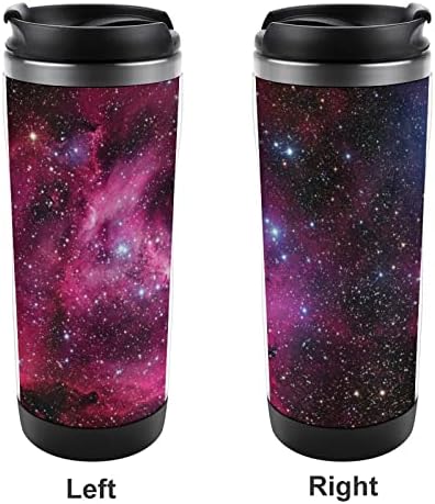 Небула црвена галаксија патување чаши за кафе со капаци изолирани чаши не'рѓосувачки челик двојно wallидно шише