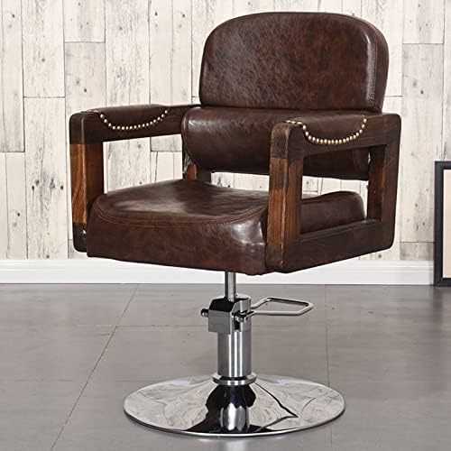 Професонална хидраулична бербер салон салон за убавина спа -стол за стилизирање на косата, лифт тешки гроздобер бербер стол, за бањи за убавина