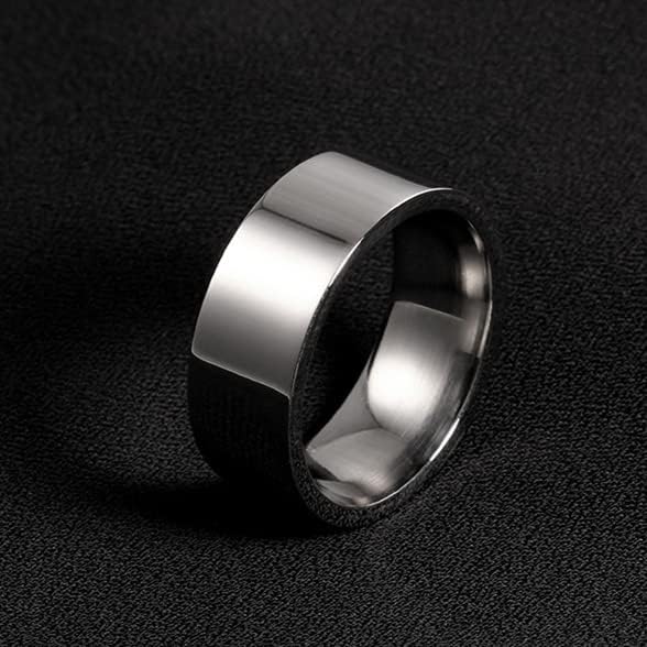 Колезо 316L 4мм прстени со мал бенд прстен за мажи и жена модна сребрена опашка прстен-80286