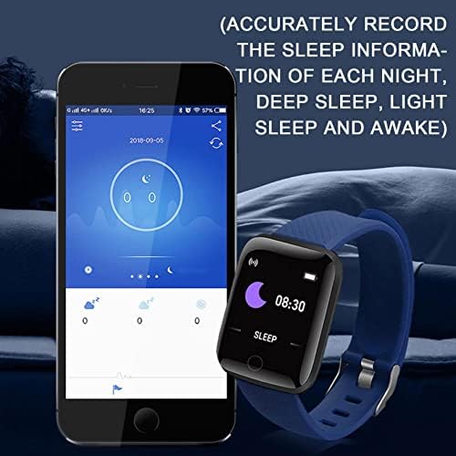 Usbinx Life 116S HD фитнес водоотпорен спортски паметен часовник Bluetooth повик крв кислород крвен притисок на крвта на крвта на срцевиот