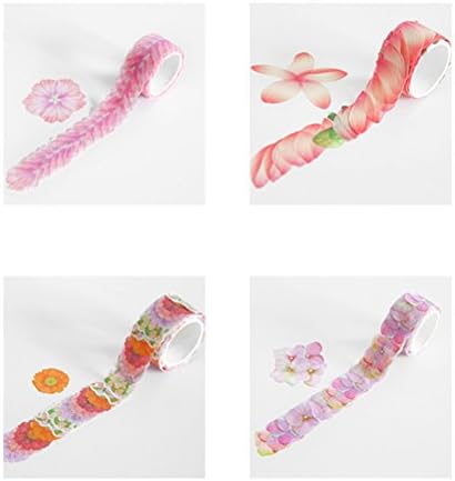 Nuolux Washi Tape креативни налепници за ливчиња за цвеќиња за налепници за налепници за маскирање маскирани ленти DIY декоративни занаетчиски