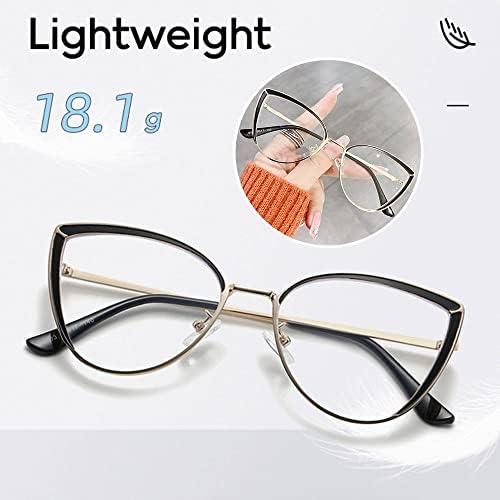 Гофидин 2 Бои Очила За блокирање На Сина светлина Жени Мажи Преголеми Оптички Рамки За Очи Бранат Ултра Лесни Очила Канцелариски Компјутерски
