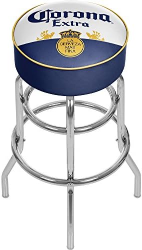 Трговска Марка Гејмерум Корона Екстра Хром Обложена Бар Столче Со Вртливата Етикета Дизајн-Од Корона