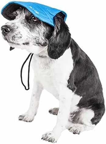 Pet Life Life ® Модна капа за кучиња со заштита од покриеност на УВ - обезбедува поголема сенка отколку кучиња банадана - има